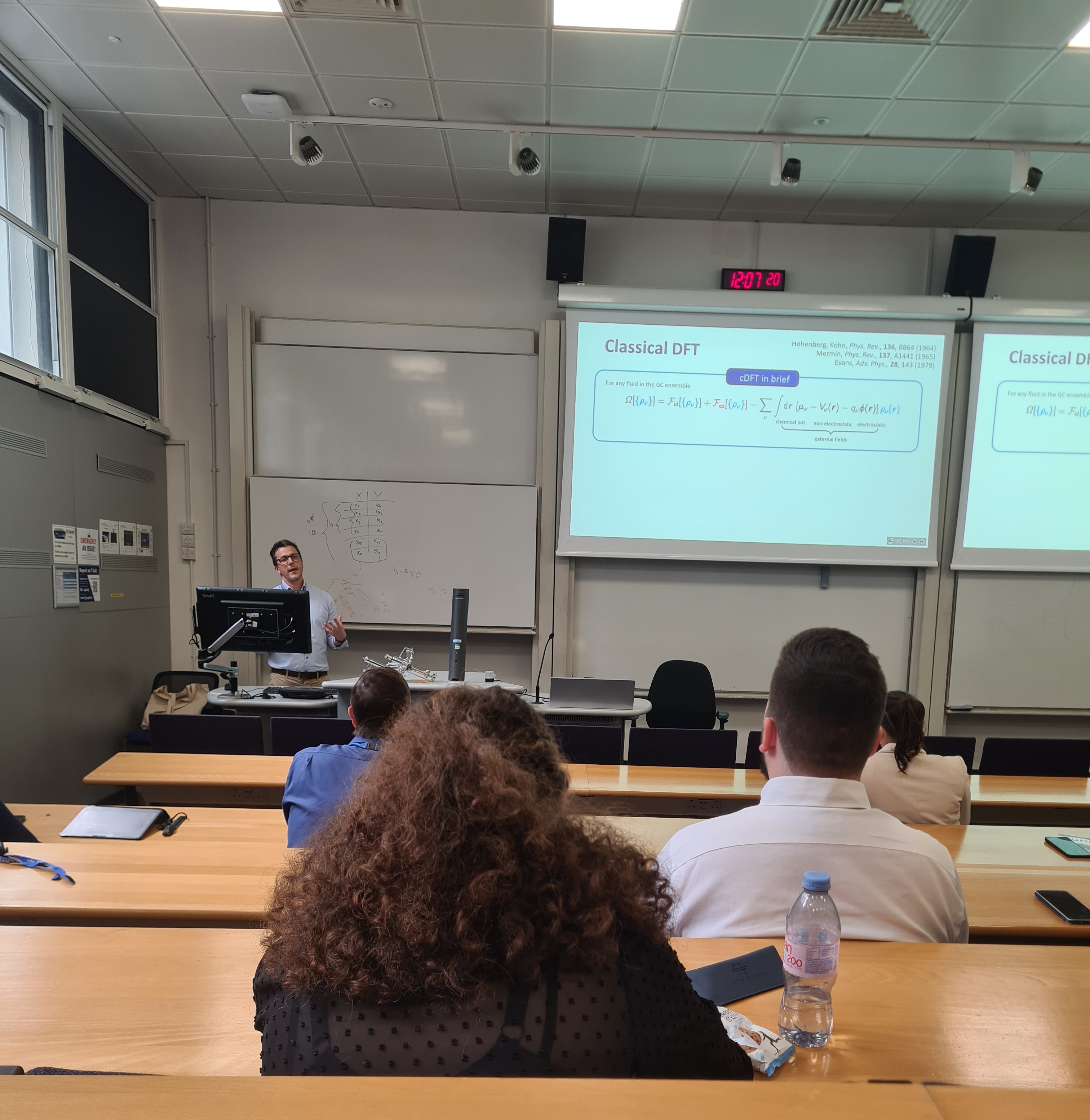 Steve Cox presenting a talk.